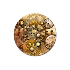 Steampunk Magnet 3  (round) by Ancello