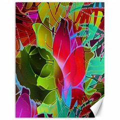 Floral Abstract 1 Canvas 12  X 16  (unframed) by MedusArt