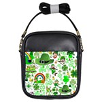 St Patrick s Day Collage Girl s Sling Bag Front