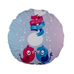 Love Birds 15  Premium Round Cushion  Back