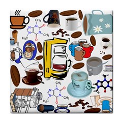 Just Bring Me Coffee Ceramic Tile by StuffOrSomething