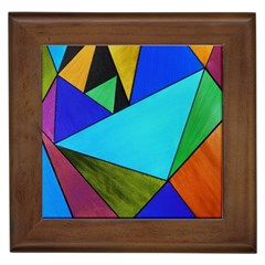 Abstract Framed Ceramic Tile by Siebenhuehner