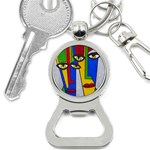 Face Bottle Opener Key Chain Front