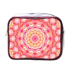 Yellow Pink Romance Mini Travel Toiletry Bag (one Side) by Zandiepants