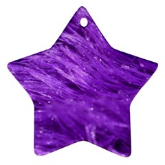 Purple Tresses Star Ornament (two Sides) by FunWithFibro