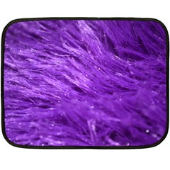 Purple Tresses Mini Fleece Blanket (two Sided) by FunWithFibro