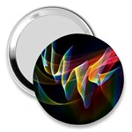 Northern Lights, Abstract Rainbow Aurora 3  Handbag Mirror Front