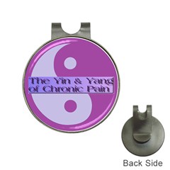 Yin & Yang Of Chronic Pain Hat Clip With Golf Ball Marker by FunWithFibro