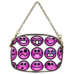 Chronic Pain Emoticons Chain Purse (two Sided)  by FunWithFibro