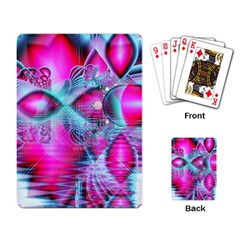 Ruby Red Crystal Palace, Abstract Jewels Playing Cards Single Design by DianeClancy