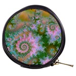 Rose Forest Green, Abstract Swirl Dance Mini Makeup Case Front