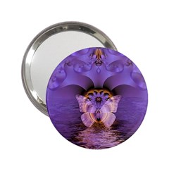 Artsy Purple Awareness Butterfly Handbag Mirror (2 25 ) by FunWithFibro