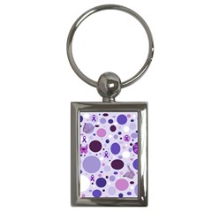 Purple Awareness Dots Key Chain (rectangle) by FunWithFibro