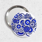 Trippy Blue Swirls Handbag Mirror (2.25 ) Front