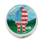 Painted Flag Big Foot Aust 4-Port USB Hub (Two Sides) Front