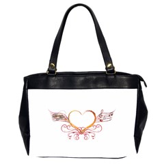 Love Music Oversize Office Handbag (two Sides) by NoemiDesign