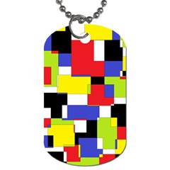 Mod Geometric Dog Tag (one Sided) by StuffOrSomething