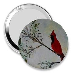 Sweet Red Cardinal 3  Handbag Mirror by rokinronda