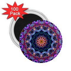 Purple Lotus 2 25  Button Magnet (100 Pack) by Zandiepants