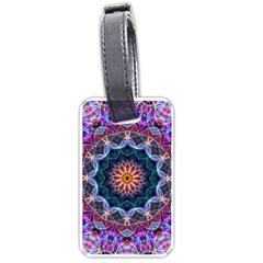 Purple Lotus Luggage Tag (one Side) by Zandiepants