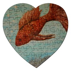 Gold Fish Jigsaw Puzzle (heart) by rokinronda