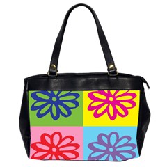 Flower Oversize Office Handbag (two Sides) by Siebenhuehner