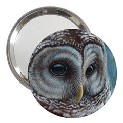 Barred Owl 3  Handbag Mirror by TonyaButcher