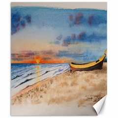 Sunset Beach Watercolor Canvas 20  X 24  (unframed) by TonyaButcher