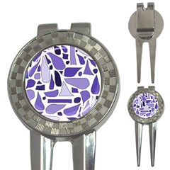 Silly Purples Golf Pitchfork & Ball Marker by FunWithFibro