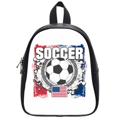 Soccer United States Of America School Bag (small) by MegaSportsFan