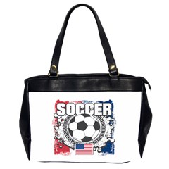 Soccer United States Of America Oversize Office Handbag (two Sides) by MegaSportsFan