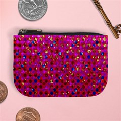 Polka Dot Sparkley Jewels 1 Coin Change Purse by MedusArt