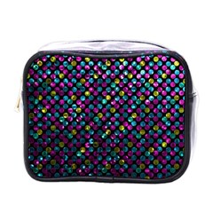 Polka Dot Sparkley Jewels 2 Mini Travel Toiletry Bag (one Side) by MedusArt