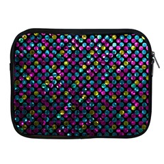 Polka Dot Sparkley Jewels 2 Apple Ipad Zippered Sleeve by MedusArt