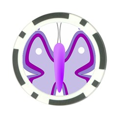 Cute Awareness Butterfly Poker Chip by FunWithFibro