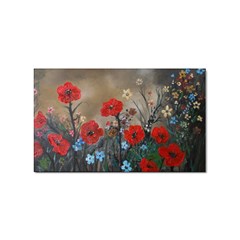 Poppy Garden Sticker 10 Pack (rectangle) by rokinronda