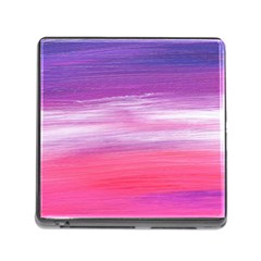 Abstract In Pink & Purple Memory Card Reader With Storage (square) by StuffOrSomething