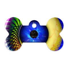 Eerie Psychedelic Eye Dog Tag Bone (two Sided) by StuffOrSomething