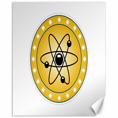 Atom Symbol Canvas 16  X 20  (unframed) by StuffOrSomething