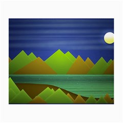 Landscape  Illustration Glasses Cloth (small) by dflcprints