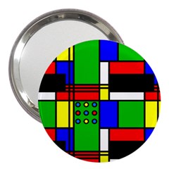 Mondrian 3  Handbag Mirror by Siebenhuehner