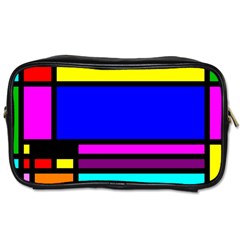 Mondrian Travel Toiletry Bag (one Side) by Siebenhuehner