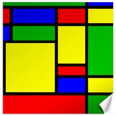 Mondrian Canvas 20  X 20  (unframed) by Siebenhuehner