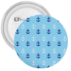 Anchors In Blue And White 3  Button by StuffOrSomething