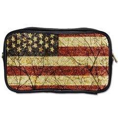 Vinatge American Roots Travel Toiletry Bag (one Side) by dflcprints