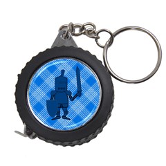 Blue Knight On Plaid Measuring Tape by StuffOrSomething