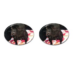 French Bulldog Sitting Cufflinks (oval) by StuffOrSomething