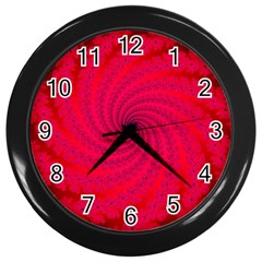 Fracrtal Wall Clock (black) by UROCKtheWorldDesign