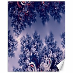 Pink And Blue Morning Frost Fractal Canvas 11  X 14  (unframed) by Artist4God