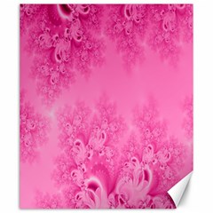 Soft Pink Frost Of Morning Fractal Canvas 20  X 24  (unframed) by Artist4God